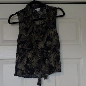 Jungle Print Floral Tank Top